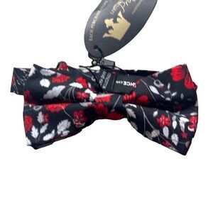 Littlest Prince Youth 8 yrs - Adult Blue Red Gray Black Floral Bow Tie‎ NEW